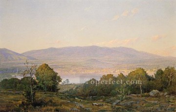  Trost Pintura - Atardecer en el paisaje de Center Harbor New Hampshire William Trost Richards
